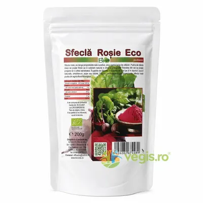 Sfecla Rosie Pudra Ecologica/Bio 200g