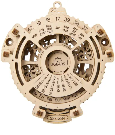 Puzzle 3D din lemn Ugears din 24 piese - Calendar 2.0