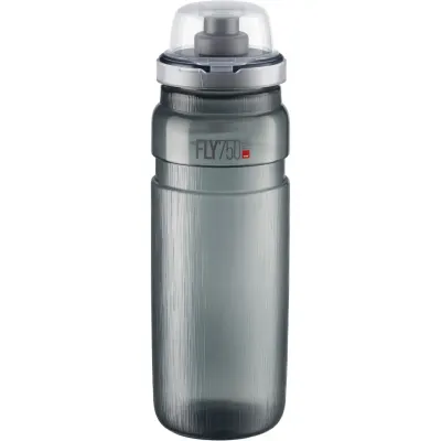 Bidon apa Elite Fly Tex, 750ml, grip, fumuriu