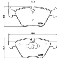Set placute frana, frana disc BREMBO P 06 036