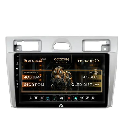 Navigatie Ford Fiesta (2002-2008), Android, A-Octacore 4GB RAM + 64GB ROM, 9 inch - AD-BGA9004+AD-BGRKIT143