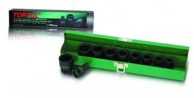Set capete chei tubulare de impact 1 2 , Toptul 10-24mm 10buc