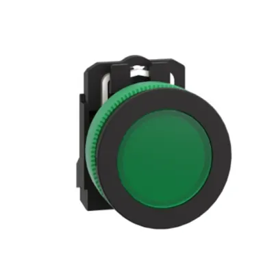 Harmony XB5, Lampa de control antimicrobiana, plastic, verde, Ø30, Led integrat, 24 V AC/DC