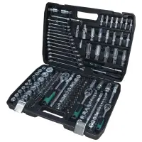 Set trusa chei 216 piese, tubulare 1/4", 3/8", 1/2", combinatii si biti, Campion CMP1646