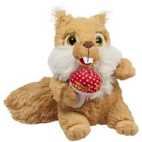 Jucărie de pluș Amek Toys - Veveriță cu burete, 20 cm