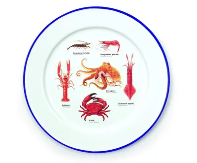 Farfurie metalica - Sea life - Set 2