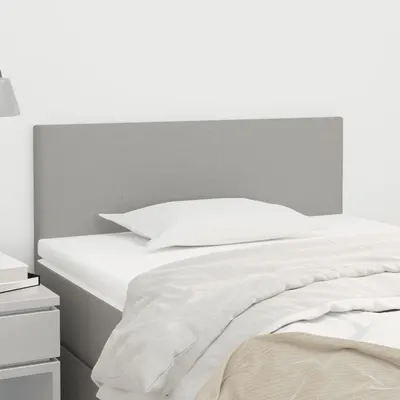 vidaXL Tăblie de pat, gri deschis, 80x5x78/88 cm, textil