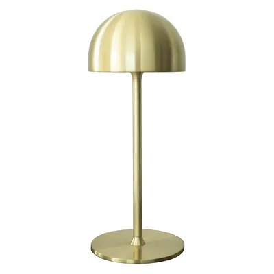 Veioză alămie LED cu control prin telecomandă cu abajur din metal (înălțime 30 cm) Tim – Sirius