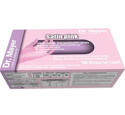 Manusi examinare nitril Satin Pink marimea XS Dr.Mayer