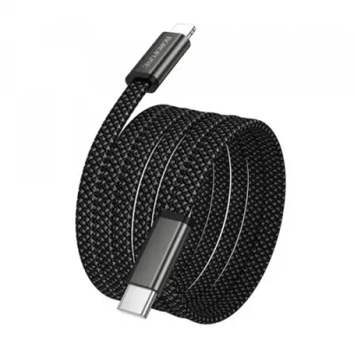 Cablu Date si Incarcare USB-C - USB-C Borofone BX124 Peace, 30W, 1m, Negru