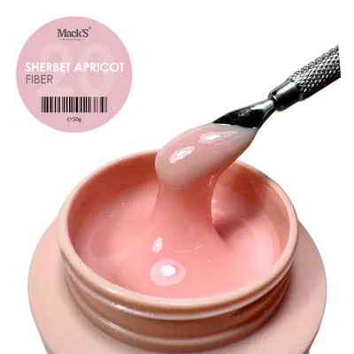 Gel Uv Constructie Fiber Sherbet Apricot 20 Mack's 50g