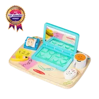 Laptop din lemn de jucarie pentru toddleri