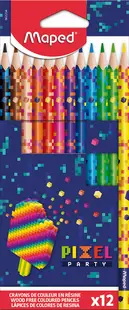 Set creioane colorate Maped Pixel Party - 12 culori
