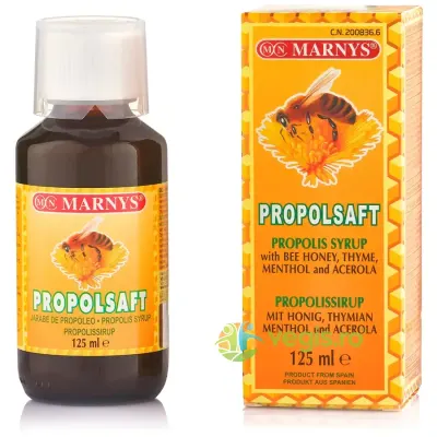 Propolsaft - Sirop de Propolis, Miere de Albine, Acerola, Cimbru si Mentol 125ml