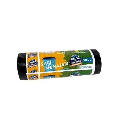 Saci menajeri negri 120 L, 10 buc/rola, produsi in Romania - Default Title