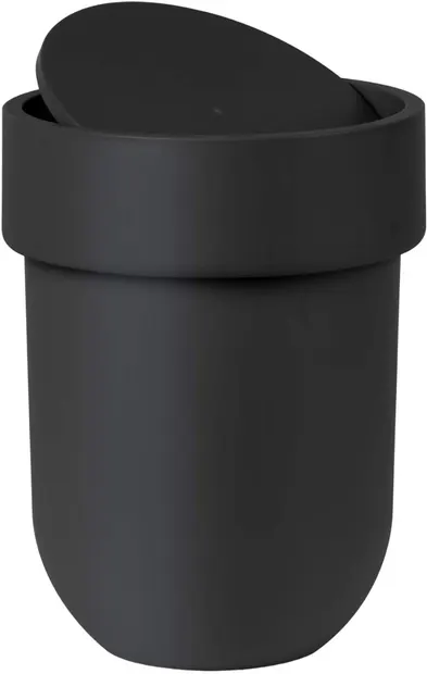 Coș de gunoi Umbra - Touch, 6 L, negru