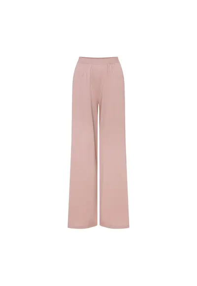 Pantaloni dama Ruthie - roz murdar - bumbac - croiala lejera