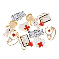 Set 10 brose martisor cu tematica medicala