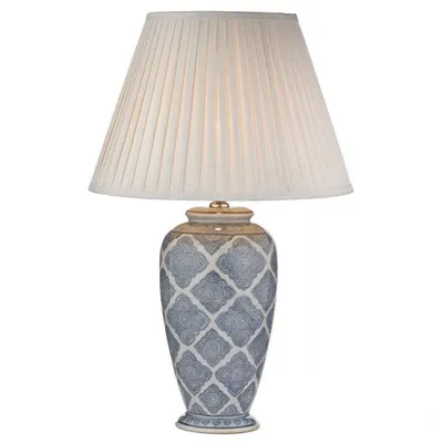Veioza Ely Table Lamp Blue/White Base Only