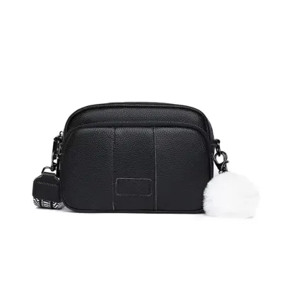 Geanta dama, Miralys GT3345, piele naturala, Negru