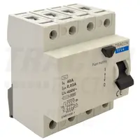 Bloc cu protectie diferentiala, 4 poli TFV4-25300 25A, 300mA, 6kA, AC