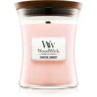 Woodwick Coastal Sunset lumânare parfumată cu fitil din lemn 275 g