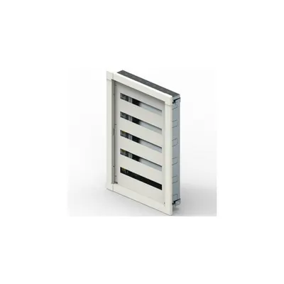 Tablou metalic modular XL³ S 160 montaj incastrat 36-module pe rand cu fixing lugs - RAL 9003 - 5 randuri - 180 module - 962x883x138 mm