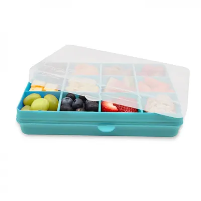Cutie snack cu 12 compartimente Melii blue