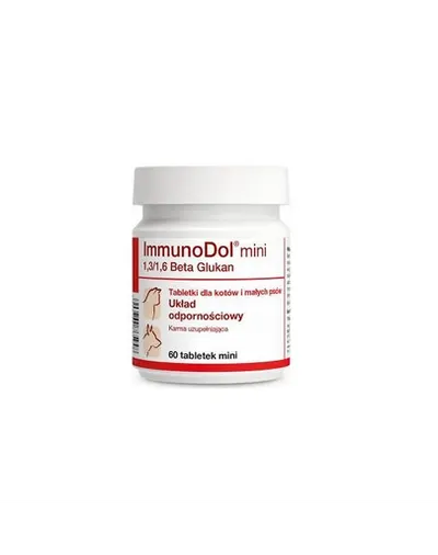 Supliment imunitate pisici Dolfos ImmunoDol mini 60 tablete cu beta-glucan