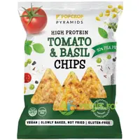 Chips-uri Proteice din Mazare cu Aroma de Rosii si Busuioc fara Gluten 60g