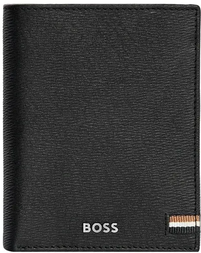 Portofel pentru bărbați Hugo Boss Iconic - Vertical, negru