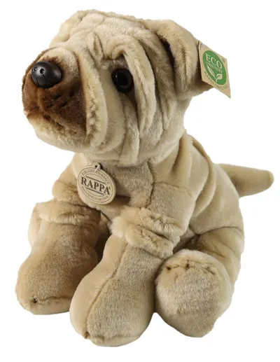 Jucărie de pluș Rappa Eco Friends - Câine Shar Pei, 30 cm