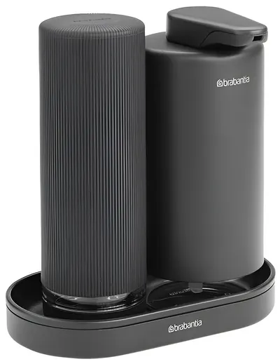 Set dozator de săpun Brabantia - SinkStyle, Mineral Infinite Grey, 2 x 200 ml