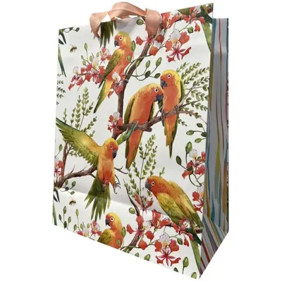 Pungi Cadou Mari, Exotic Birds, 26.5 x 33.5 x 13 cm, Perfecto
