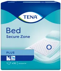 Cearșafuri absorbante de unică folosință Tena - Bed Plus, 60 x 60 cm, 30 buc