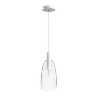 BELLINI L E14 Corp de iluminat suspendat alb sticla clara 230V E14 15W