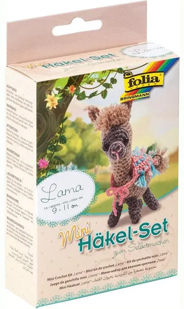 Set creativ de crosetat cu un carlig Folia - Lama Tipi
