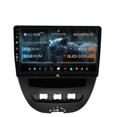 Navigatie Toyota AYGO Citroen C1 (2005-2014), Android, E-Octacore 2GB RAM + 32GB ROM, 10.1 Inch - AD-BGE9002+AD-BGRKIT099