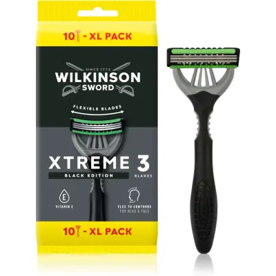 Wilkinson Sword Xtreme 3 Black Edition aparat de ras de unică folosință pentru barbati 10 buc