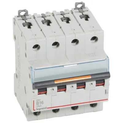 Disjunctor DX³-4P-400V~-16A-25kA-curba B - 4M