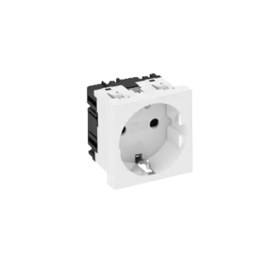 Priza 0°, cu contact de protectie, simpla | Type STD-D0 SRO1