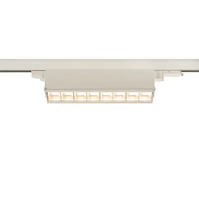 Iluminat decorativ pe sina, Traseele MOVE vedere, alb sistem 3 faze lumina alba 3000K