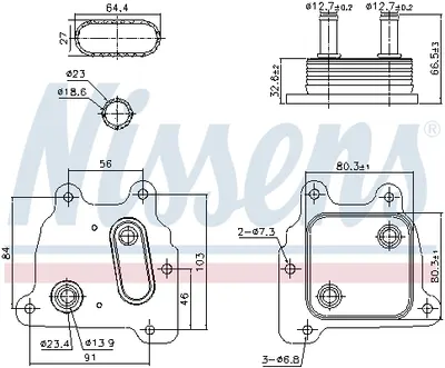 Radiator ulei termoflot potrivit NISSAN TEANA III 2.5 09.13