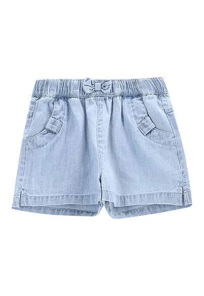 Pantaloni scurti din denim fete WC5119401HGK - Bumbac - Albastru deschis - Albastru deschis