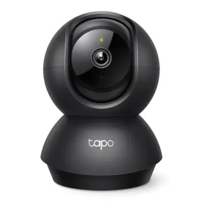 Camera supraveghere interior TP-Link Tapo C211, 2K 3MP, PTZ, Urmarire miscare, Microfon si difuzor, Control Vocal, Wi-Fi (Negru)