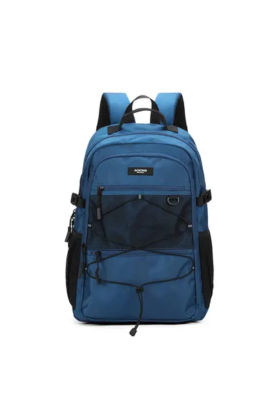 Rucsac unisex din material textil - Albastru