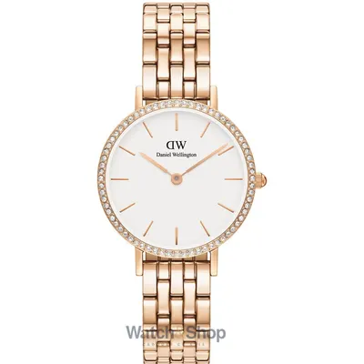 Ceas Daniel Wellington Daniel Wellington DW00100666 Ladies Watch Petite Lumine Bezel 5-Link Melrose 28mm 3ATM
