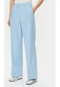 Pantaloni dama - 304951299 - Poliester reciclat/Viscoza - Albastru