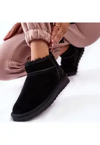 Ghete negre din piele naturala W5821 118 14085 - Negru