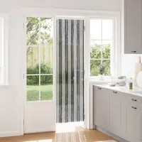 vidaXL Perdea pentru insecte din chenille Gri și negru 56 x 200 cm